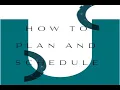 How to Plan and Schedule Using Self-Service