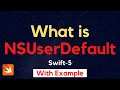 NSUserDefault Save and Fetch Value from NSUserDefault in Swift iOS