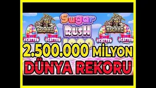 SLOT OYUNLARI Sugar Rush 1000x 🌟 DÜNYA REKORU KIRILDI !!! 🌟 sweet bonanza super scatter gates of
