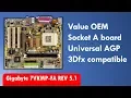 Gigabyte GA-7VKMP-FA Socket 462 A motherboard with universal AGP and Japanese capacitors