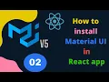 Material UI v5 Installation tutorial in 2021