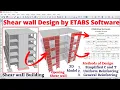 Shear wall design by ETABS Software building design civil engineering structural design