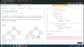 701 Insert into a Binary Search Tree Code LeetCode Java Solution