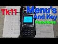 Quansheng Tk11 menus and keys