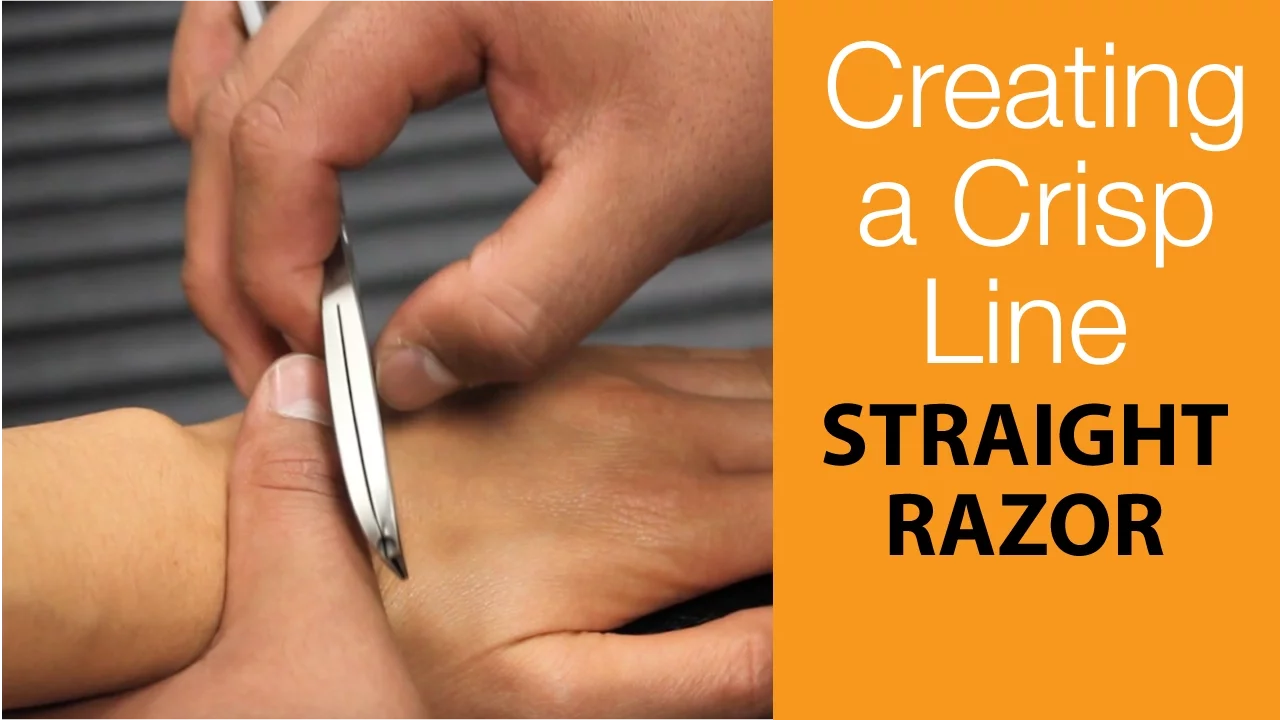 How to create a crisp line with a straight razor