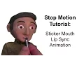 Stop Motion Tutorial Sticker Mouth Lip Sync Animation