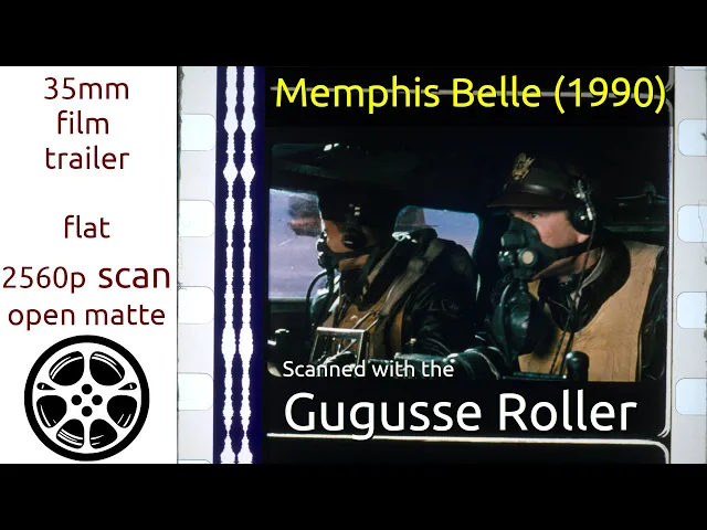 Memphis Belle (1990) 35mm film trailer 1, flat open matte 2560p