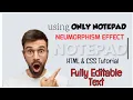 How To Create Neumorphism Text Effect Only Notepad UI Text HTML CSS Tutorial Editable Text
