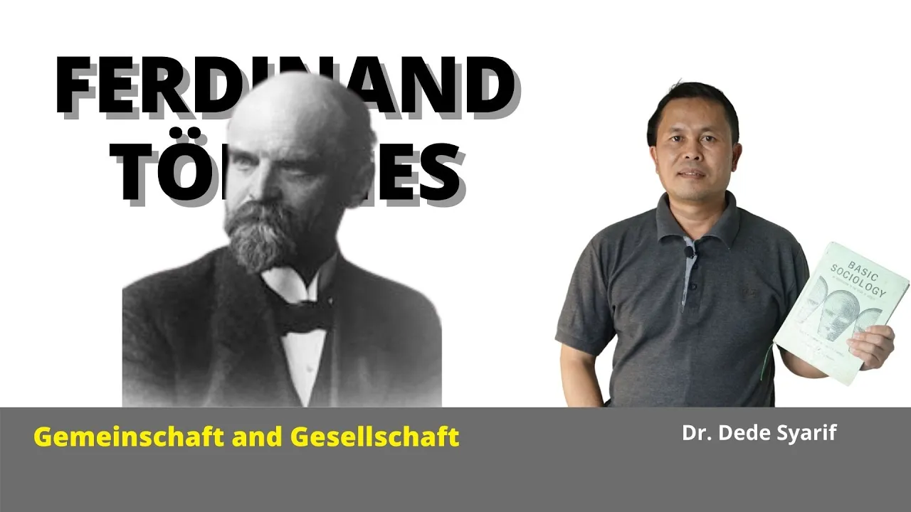 Ferdinand Tönnies: Gemeinschaft dan Gesellschaft