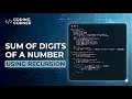 Sum of Digits in Java Easy Explanation for Beginners