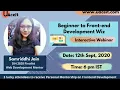 Beginner to Front-end Development Wiz Samriddhi Jain Webinar UAceIt