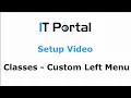 Creating and Using Classes in the IT Portal