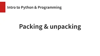 Packing unpacking