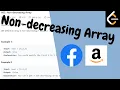 Non decreasing Array Java solution Leet code 665