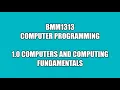BMM1313 - Computer Programming