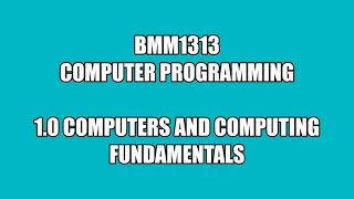 BMM1313 - Computer Programming