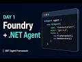 Build your first NET AI agent with Microsoft Foundry