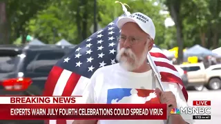 Vaughn Hillyard cuts off pro-Trump protester s rant about abortion and Antifa
