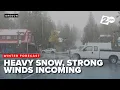 WINTER WEATHER Snow strong winds on the way for Oregon Southwest Washington