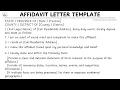 How To Write An Affidavit Letter Template Step by Step Guide Writing Practices
