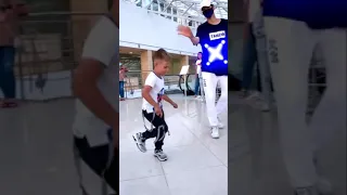 رقص بريك الأب و الطفل دندنها