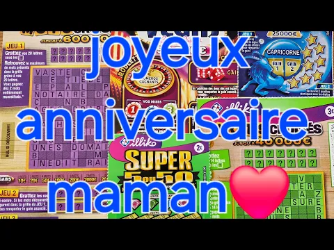 Download MP3 joyeux anniversaire maman 🎂 🎁 🤞#grattage #fdj #jeu 😚🥰😙🤑