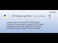 SDET Tutorial - POST GET PUT DELETE python tutorial python tutorial for beginners