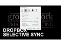 DROPBOX SELECTIVE SYNC