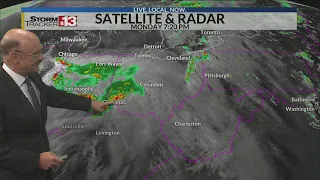 Overnight strong storms possible through early Tuesday