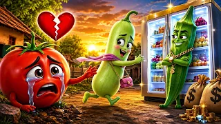 फ्रिज के लालच में गरीब टमाटर को छोड़कर अमीर भिंडी के साथ भागी लौकी | Emotional Vegetable Story | 