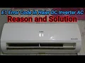 Haier dc inverter air conditioner E1 Error Problem Trace Fault And Solution Very Easy