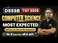 DSSSB TGT Computer Science 2026 Expected MCQs Lecture 5 Security Aspects MCQs Part - 2