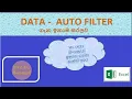 How to use Ms Excel Filter - excel sinhalen