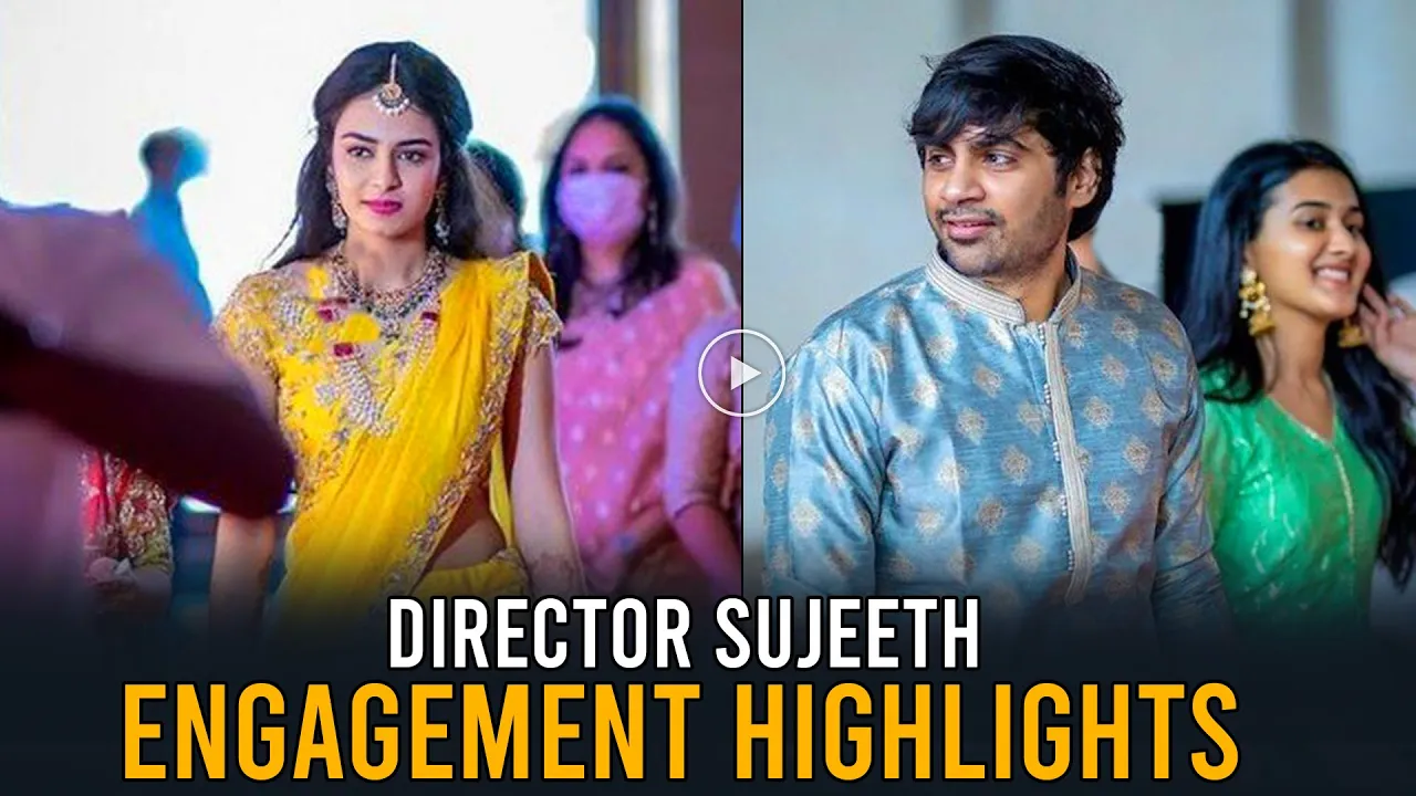 Saaho Director Sujith & Pravallika Engagement Highlights | Daily Culture