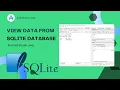 How to view data from SQLite Database in Android Studio 2024