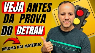 RESUMO DETRAN 2024 Exame legislação de trânsito 2024  Questões da Prova teórica do DETRAN