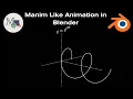 Math Motion Graphics in Blender Manim Like Animation in Blender No Coding