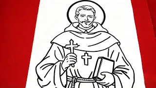🛑🔥 SAN ROQUE GONZÁLEZ de SANTA CRUZ | Como dibujar paso a paso #dibujosfaciles 