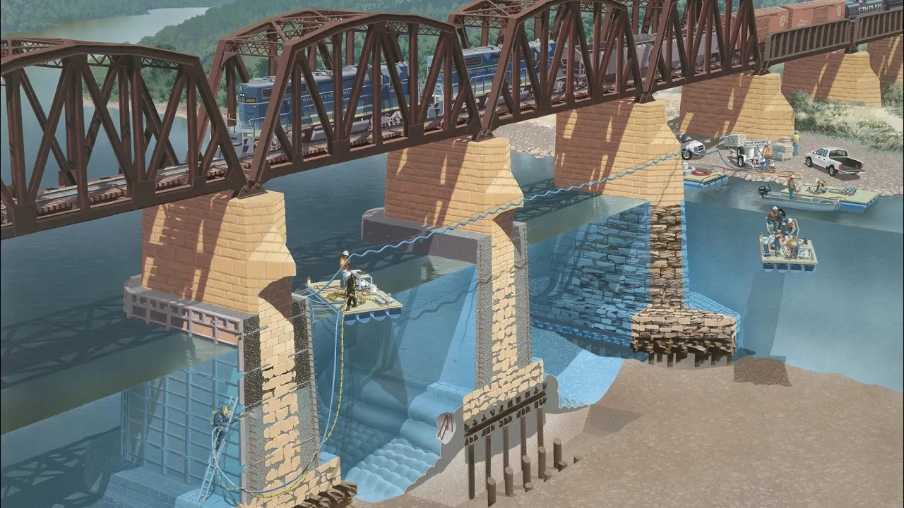This is How Bridges are Built over Deep Water
