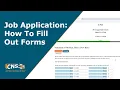 How To Fill Out The DQF Job Application Form CNS