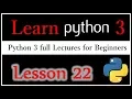 Nested Dictionary - Learn Python 3 Lesson 22