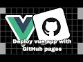 Deploy Vuejs application on GitHub pages for free Deployment GitHub Vuejs