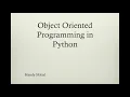 Object Oriented Programming in Python - OOP