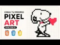 Customizable Pixel Art with HTML CSS and JavaScript free code