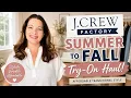 J Crew Factory Summer to Fall Try-On Haul Affordable Transitional Style