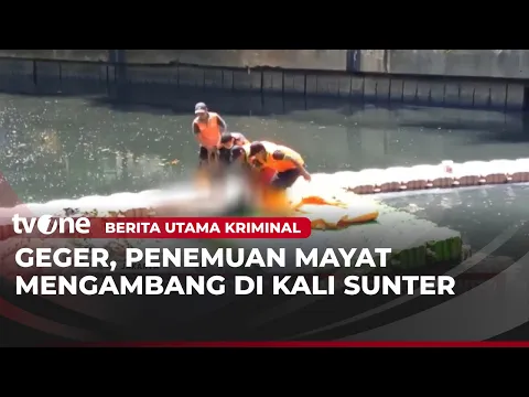 Jasad Pria Misterius Ditemukan Mengambang di Kali Sunter