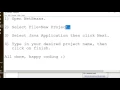 Java Beginners - Creating a new project in Netbeans