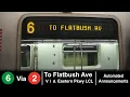 R142 6 Train via 2 Line - To Flatbush Avenue Announcements 2020 Version