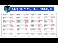 120 Most Common Antonyms in English from A-Z Opposite Words List