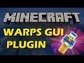Create Warps in Minecraft with Warps GUI Plugin
